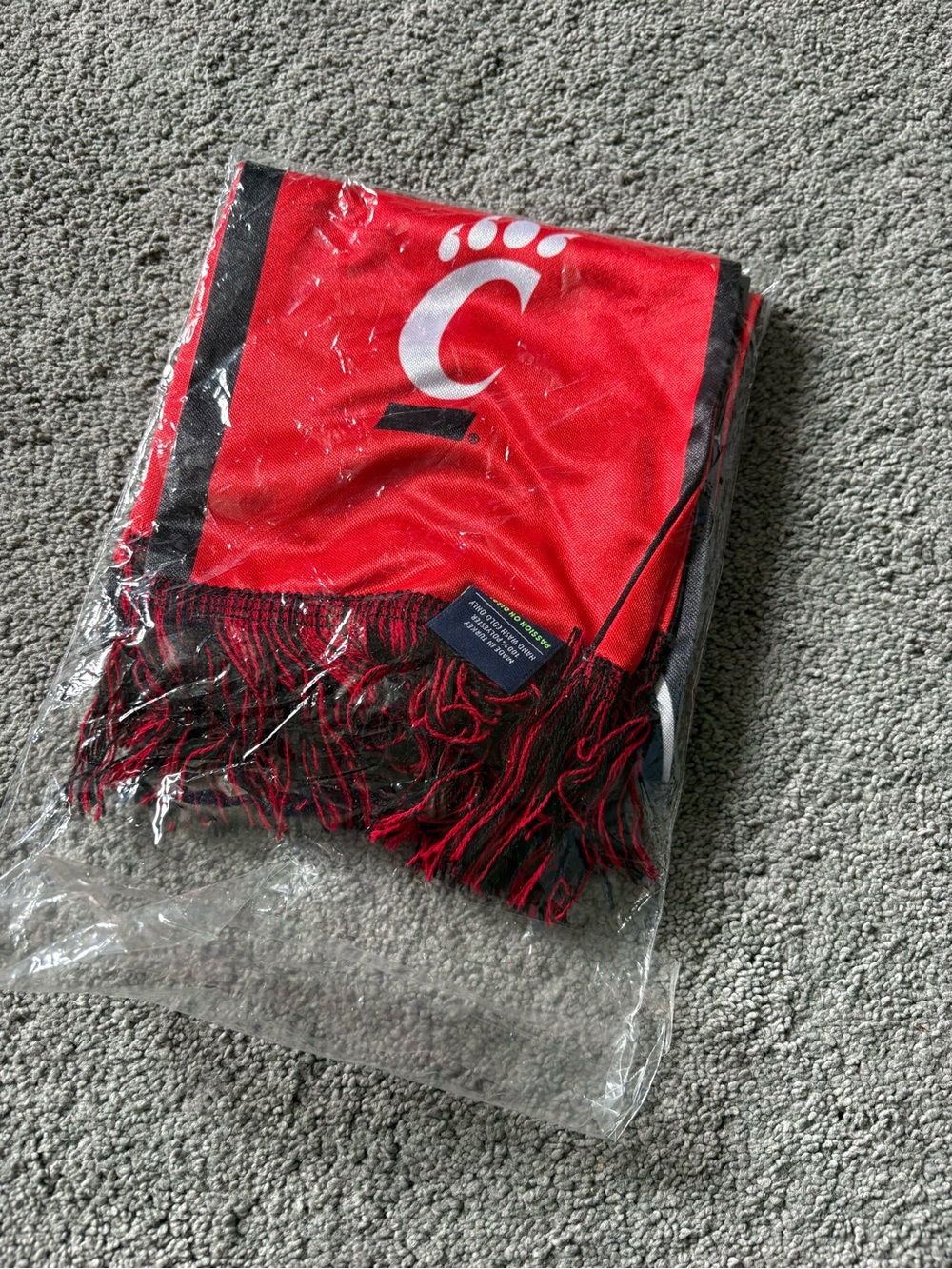 Red University of Cincinnati Soccer Scarf